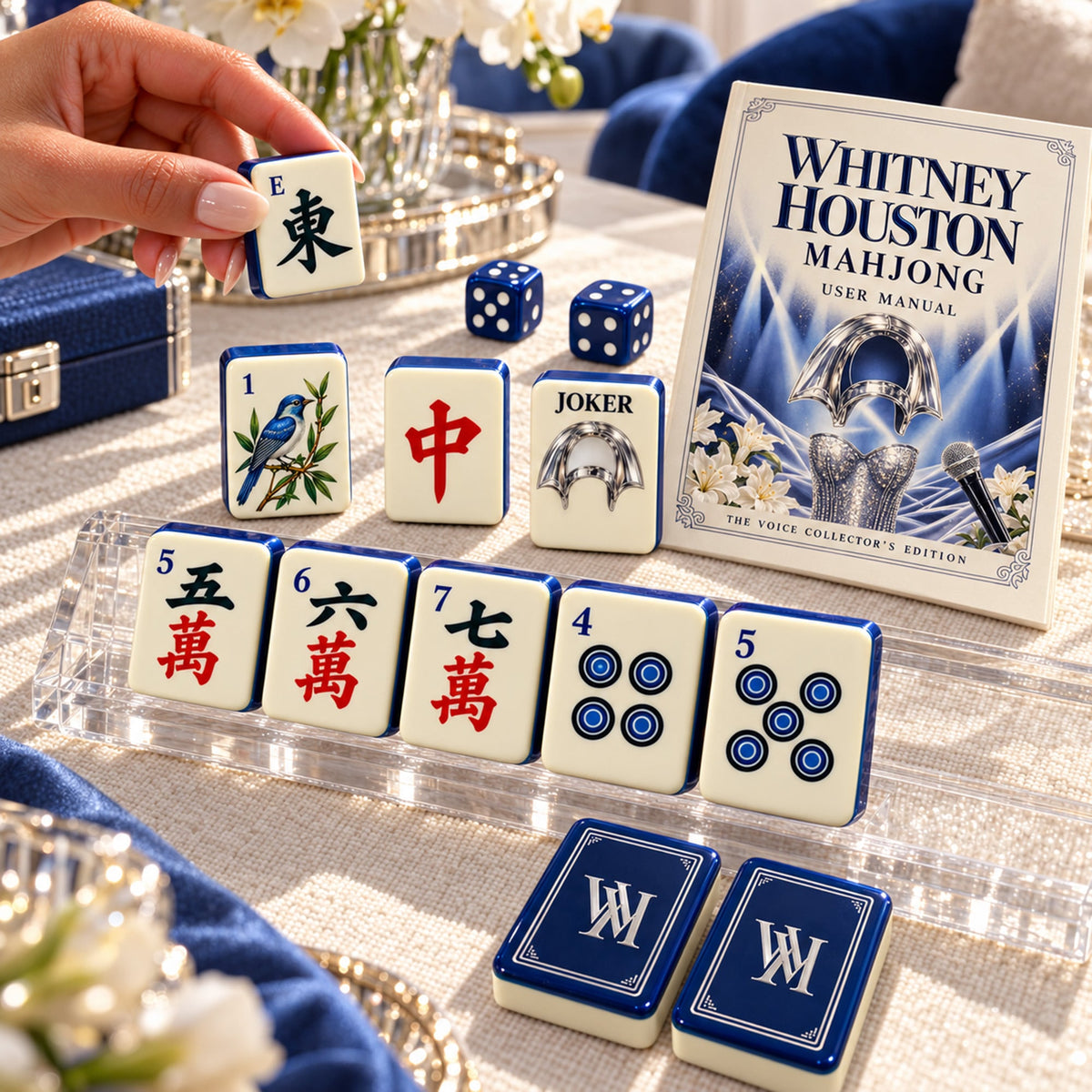 Premium WNHT Mahjong Tiles Set PVNA