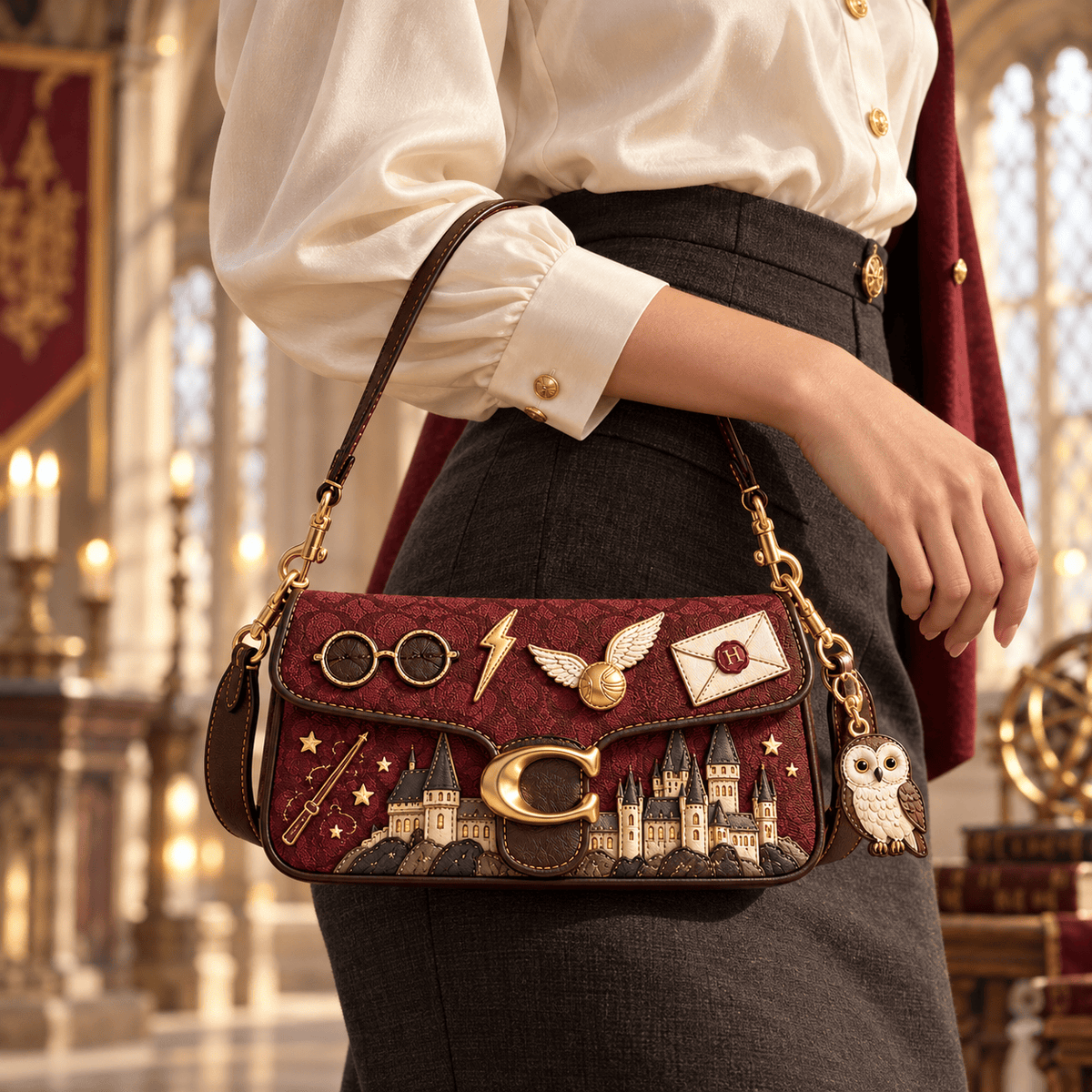 Premium HRP Coach Shoulder Cross With Charm NPL