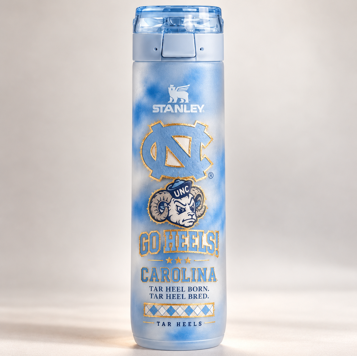UNC Premium Flip-Top Water Bottle HTTT