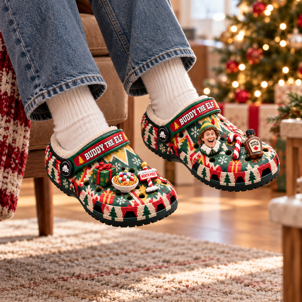ELF Premium Fleece-Lined Crocs Clogs NTTB