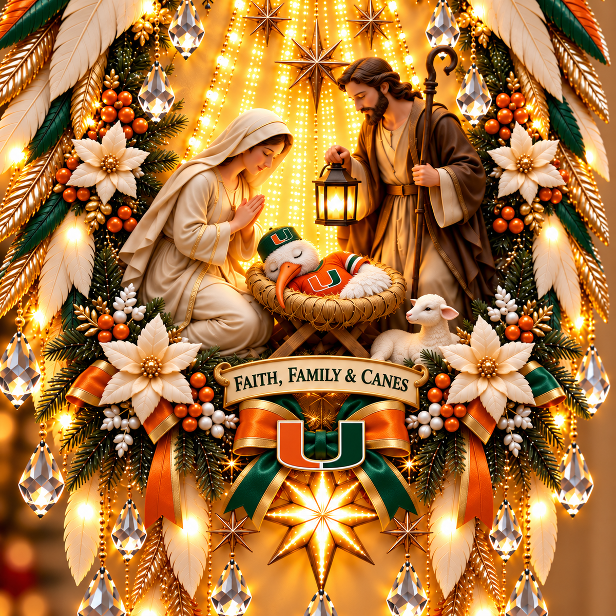 MHC Illuminated Christmas Nativity Angel Wings PNPA