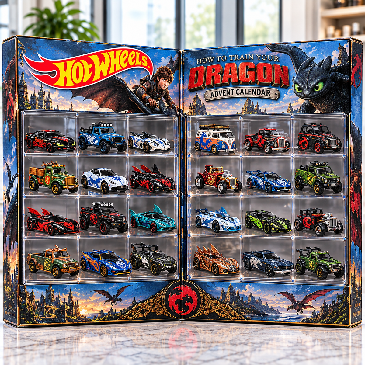HTYD Premium Mini Car Advent Calendar NTNA