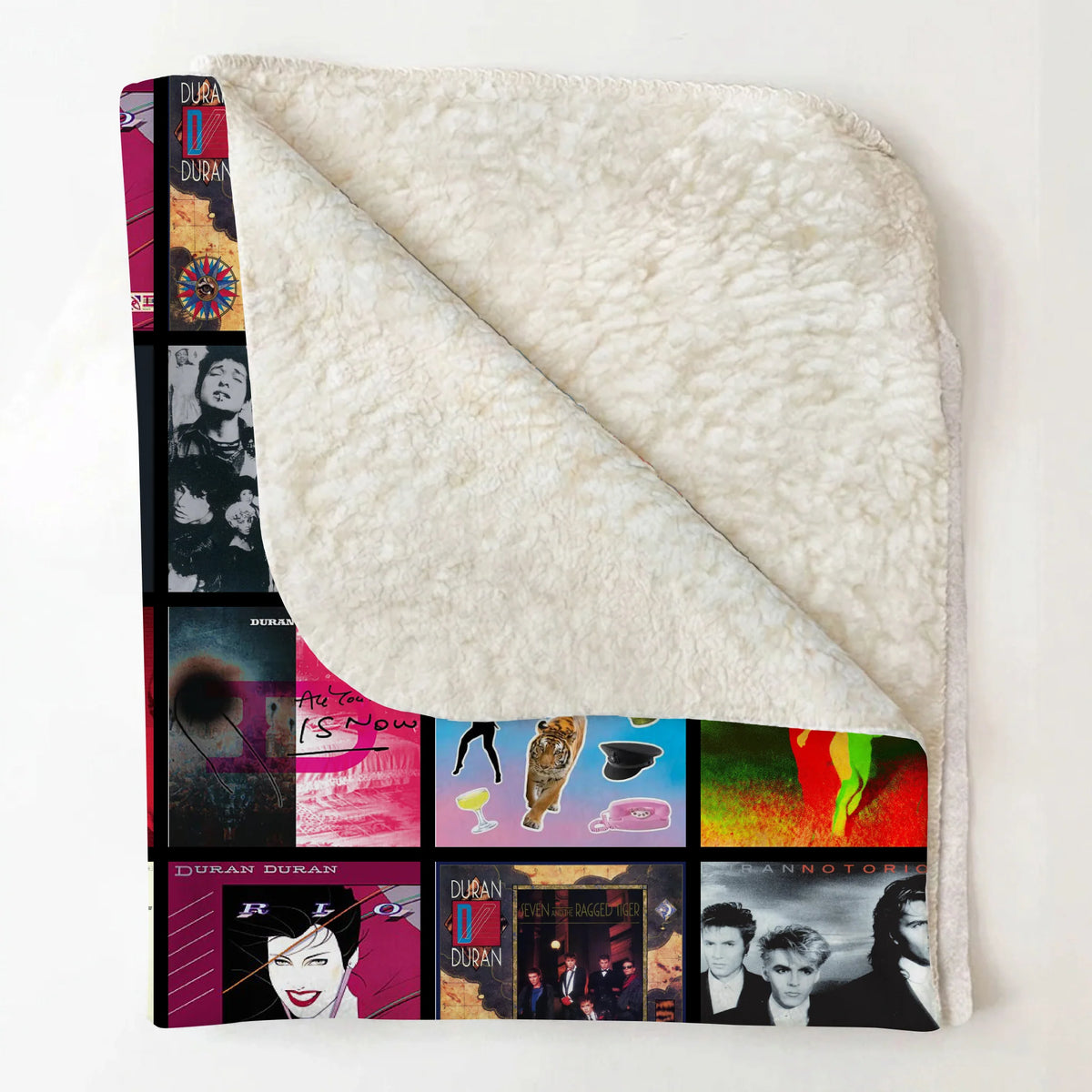 DRDR Albums Collage Sherpa Blanket DNBN