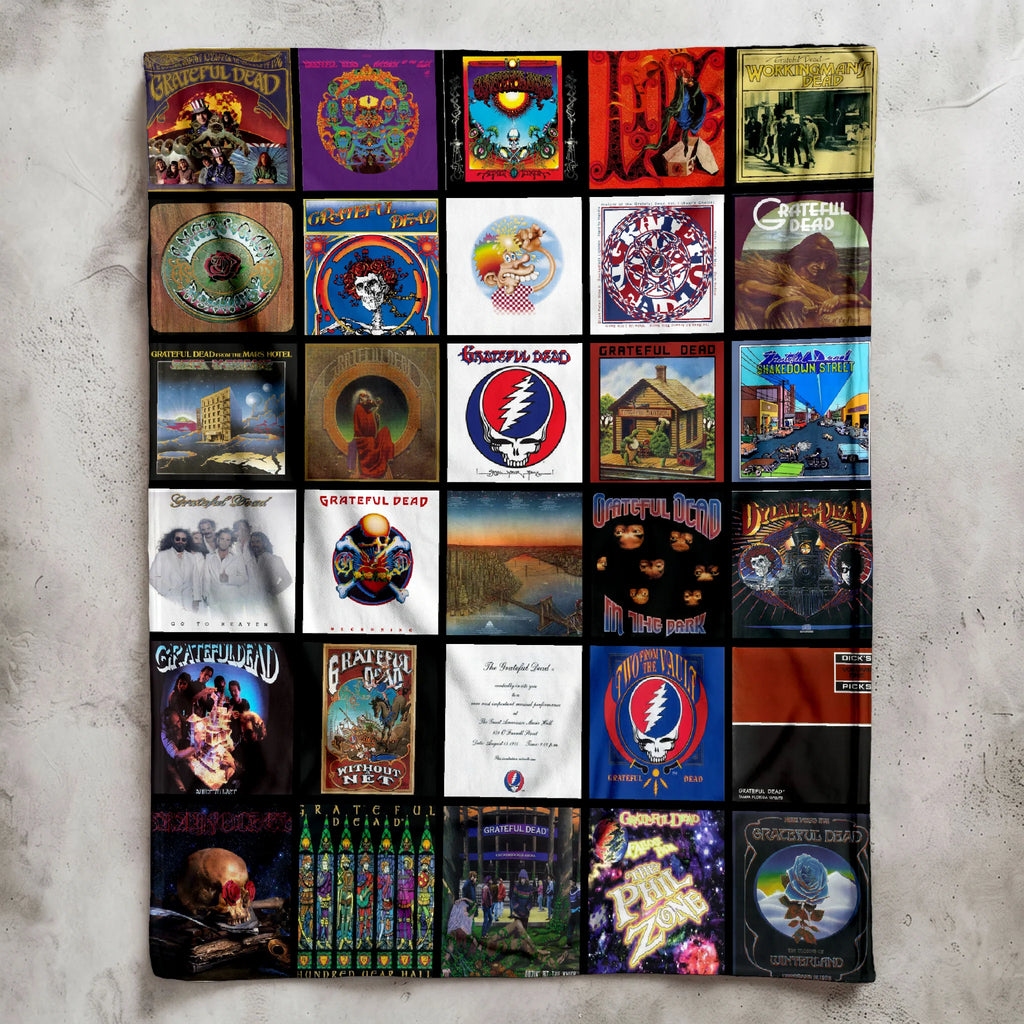 GRFD Albums Collage Sherpa Blanket DNBN