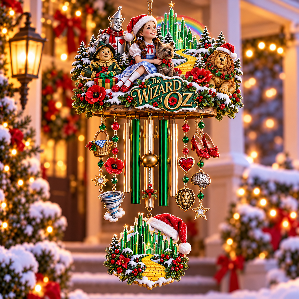 TWOZ Christmas Wind Chime With Charm TNSM