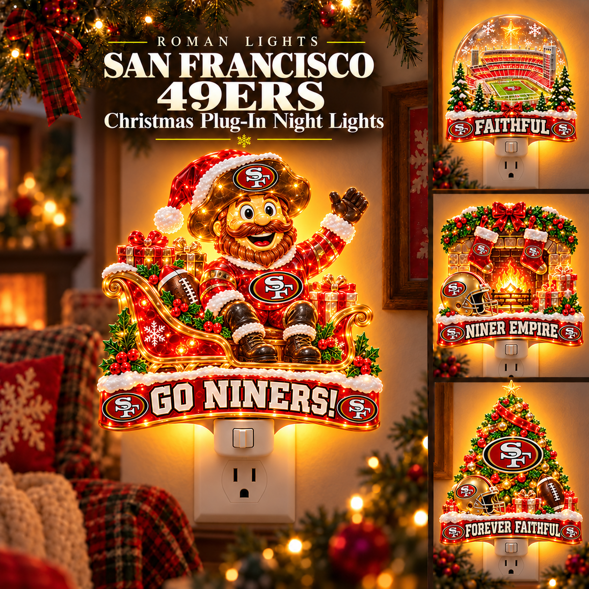 SF49 Christmas Plug-In Night Light Set TMH