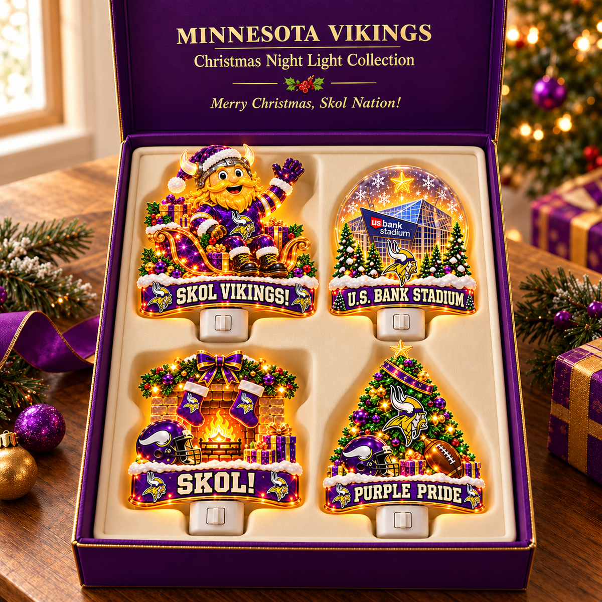 MNVK Christmas Plug-In Night Light Set TMH
