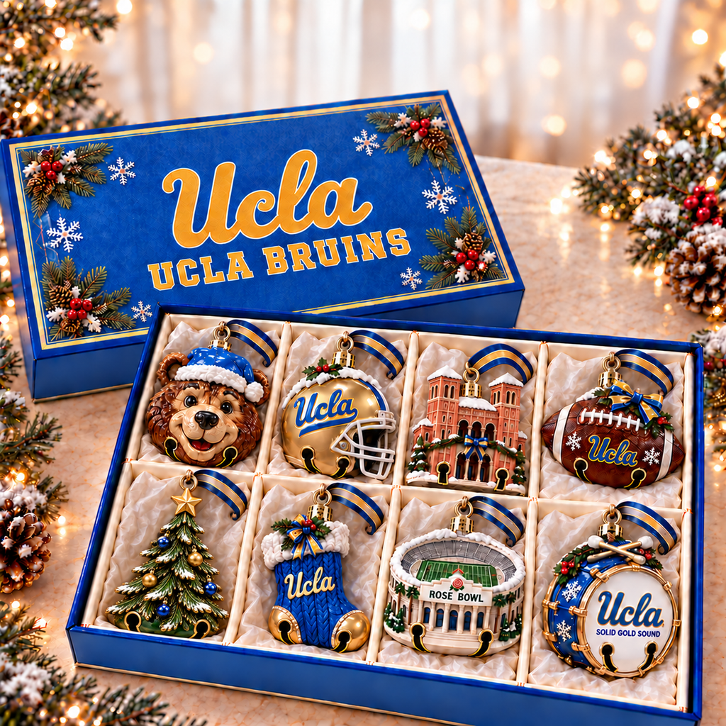 Premium UCLA Christmas Bell Ornament TTMH