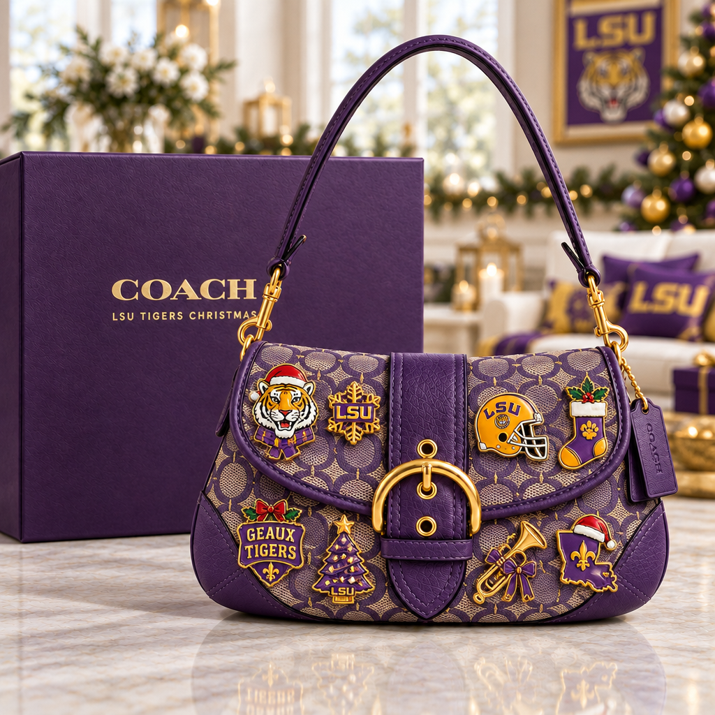 LSU Tigers Soho Bag With Charm