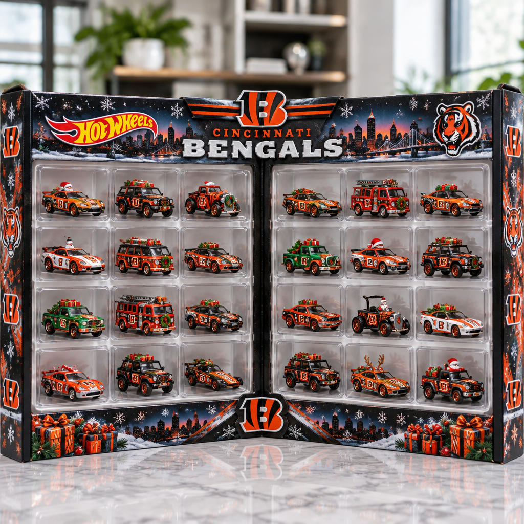 Cincinnati Bengals Premium Mini Car Advent Calendar