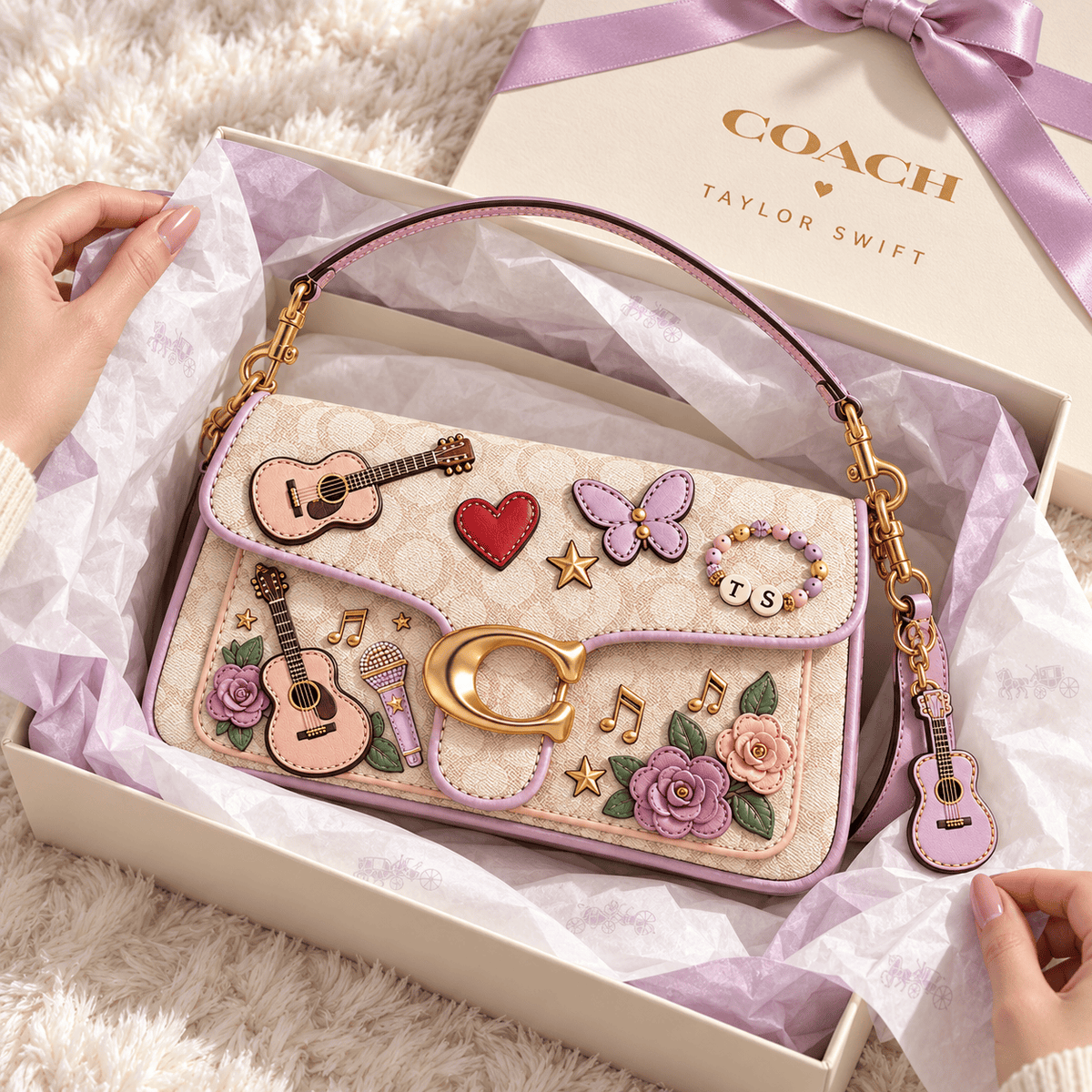 Premium TLSW Coach Shoulder Cross With Charm NPL