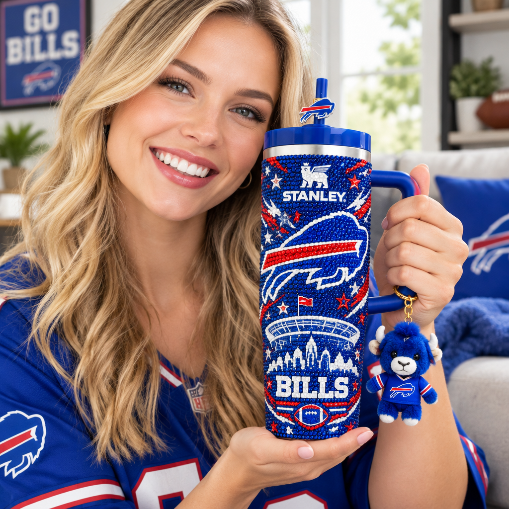 Buffalo Bills 40oz Tumbler With Handle TTNL